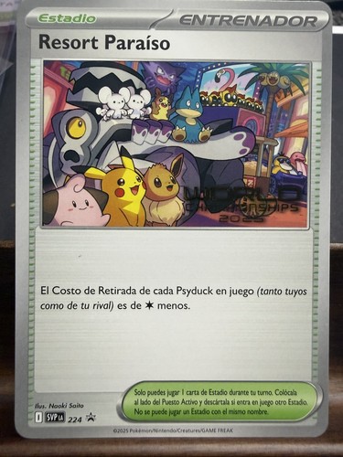 Paradise Resort 2025 World Championships ES SPANISH Promo SVP 224 Pokemon NM