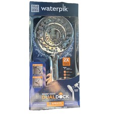 Waterpik 8-Spray Magnet DualDock Multi-Height Handheld Shower Head in Chrome