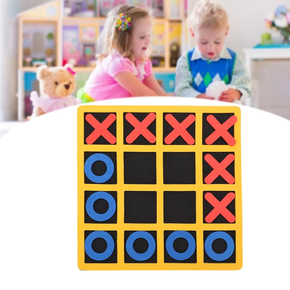 Tictactoe Game And Safe EVA Mini Tictactoe XO Shape Chess Game Educational Toy - Image 3 of 4