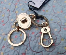 Dooney Bourke Turn Lock Fob Key Ring Valet Brass Extra Cute Dooney Bourke Turn Lock Fob Key Ring Valet Brass Extra Cute