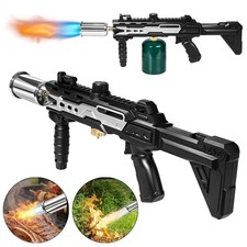Propane Torch Gun w/ Adjustable Flame Cooking Blow Torch for Outdoor BBQ,Camping