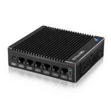 Fanless Firewall Appliance 6X Intel i226 LAN Mini PC Intel N3710 4C/4T, Netwo...