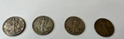 Lot of Four (4)  1943 S Walking Liberty Half Dollar
