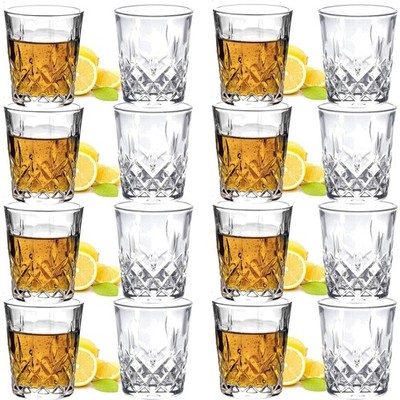 Shotgläser 60ml, 16 Stück, Spülmaschinenfest, Bruchsicher, Transparent