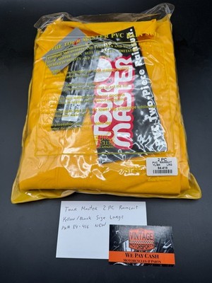 Tour Master 2 PC Rainsuit Yellow/Black Size Large Part # 84-416 New