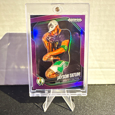 Panini 2024-25 Prizm Black Jayson Tatum #139 Celtics Purple Prizm /99