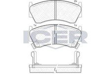 ICER Bremsbeläge Satz Vorne Bremsklötze für NISSAN ALMERA I Hatchback (N15)
