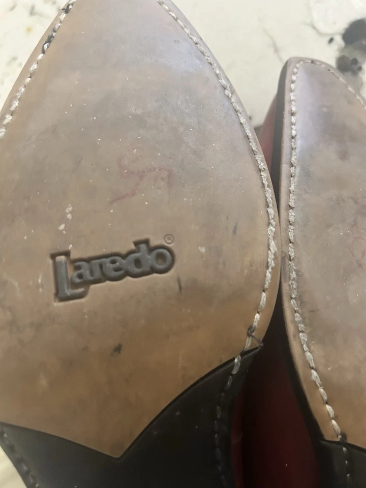 Botas de cuero para mujer Laredo rojas talla 9,5 Foto 4 de 4