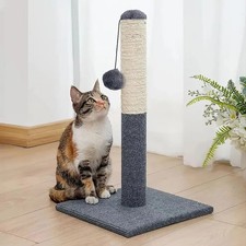 CAT SCRATCHING POLE POST PAD SCRATCHER PLAY STAND SCRATCH KITTEN SISAL 55CM