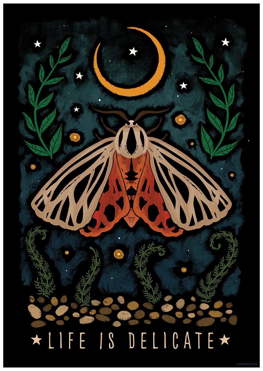Gentle Nature Life Is Delicate Mini Poster