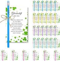 30 Sets GlüCksstift Bleistifte Mit GlüCkskarte-GlüCksstift, Holzbleistifte Set,