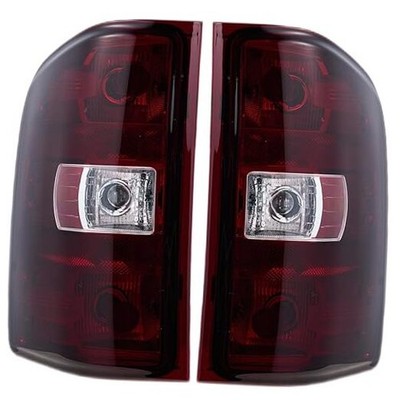 Tail Not Include Bulbs and Wiring Harness Red Smoked Lens-1 Pair(Left+Right)