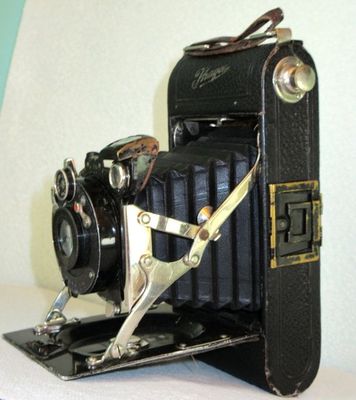 IHAGEE Authentic Antique Folding Camera No.20836 1:6.3 f=10.5cm Germany 