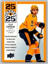 2018  Upper Deck #U25-16 Filip Forsberg 25 Under 25 PREDATORS