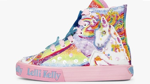 LELLI Kelly Bambini Unicorno Alta Top Scarpe Da Ginnastica, Multi Fantasia  EU 34 UK 2 | eBay