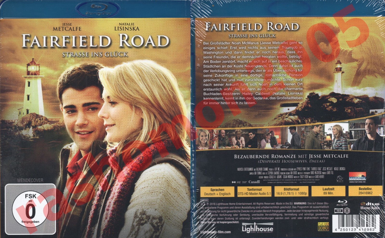 Blu-ray FAIRFIELD ROAD Jesse Metcalfe Natalie Lisinska Hallmark Region B NEW