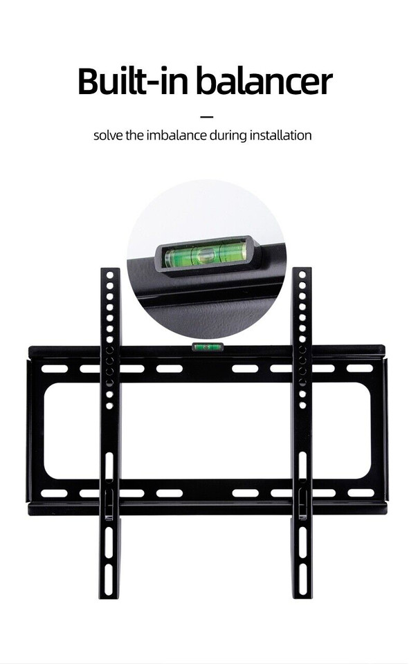 Universal TV Mount 26-63" Large Size Fixed TV Mount Wall Bracket Slim