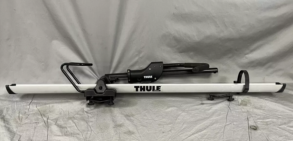Thule 594XT Sidearm Rooftop Bike Rack Wheels On Universal Mounts No Locks