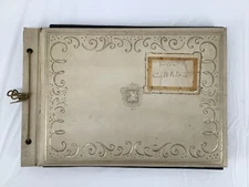 Vintage Postcard Album With Historical News Paper Clippings Very Rare!!!