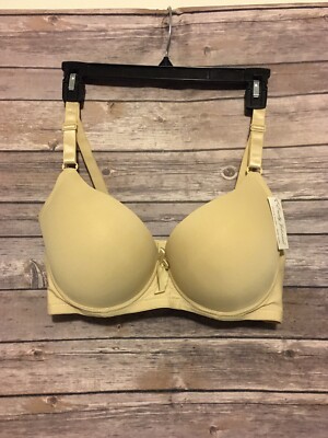 Emily Johnson Bra 38DD Padded Underwire Beige NWT