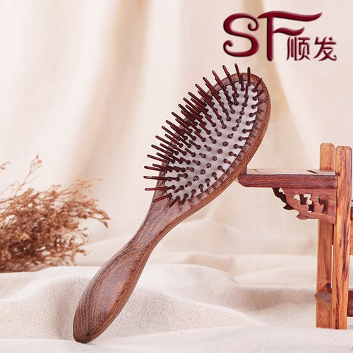 Sapotaceae Wood Massage Brush Air Cushion Massage Scalp Brush Gift Box Packaging - Picture 3 of 7
