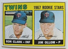 1967 Topps Baseball #137 Twins Rookies Stars Clark Ollom