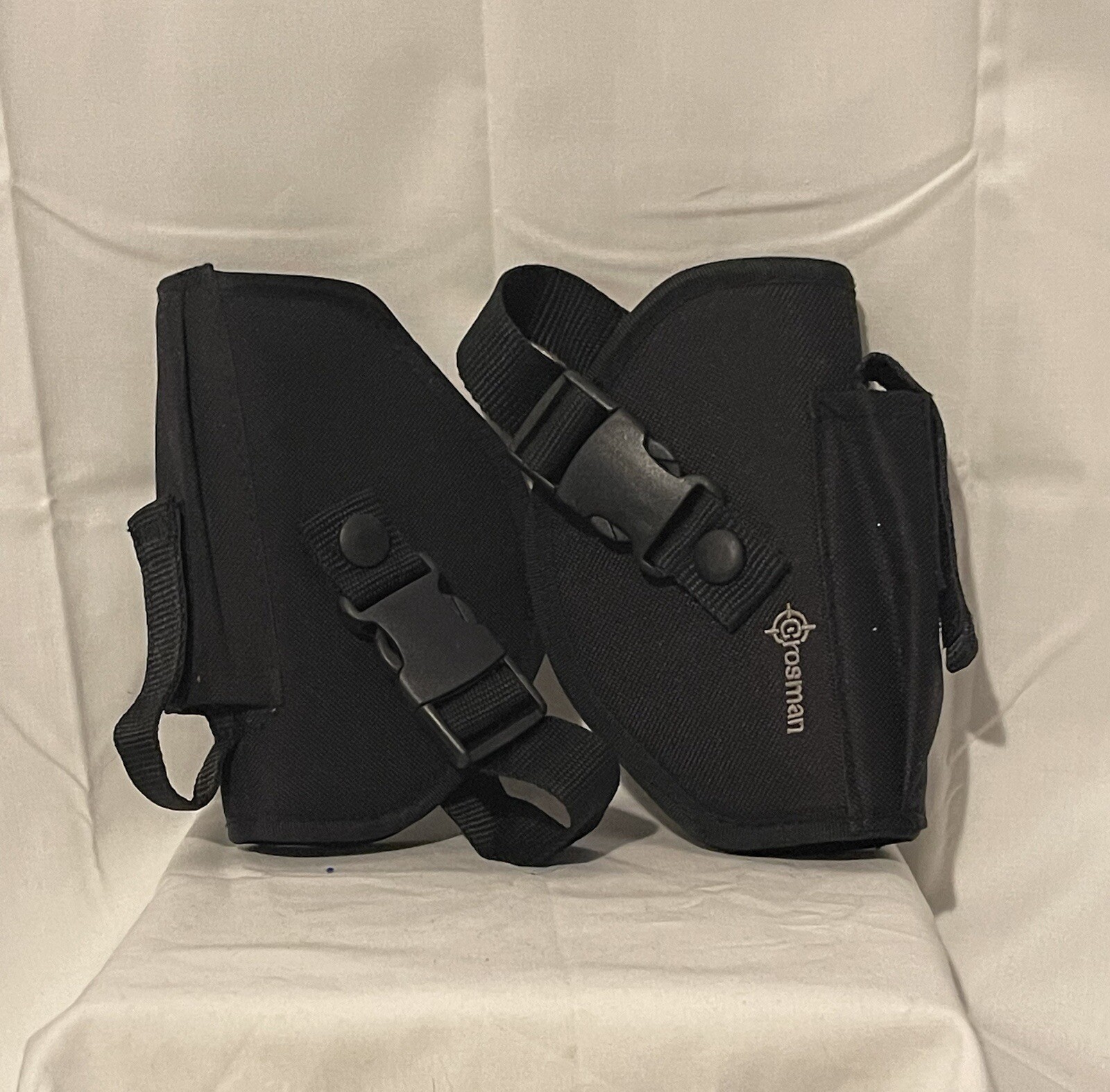 Crosman Elite Airsoft Pistol Holster (2) Black Adjustable Straps