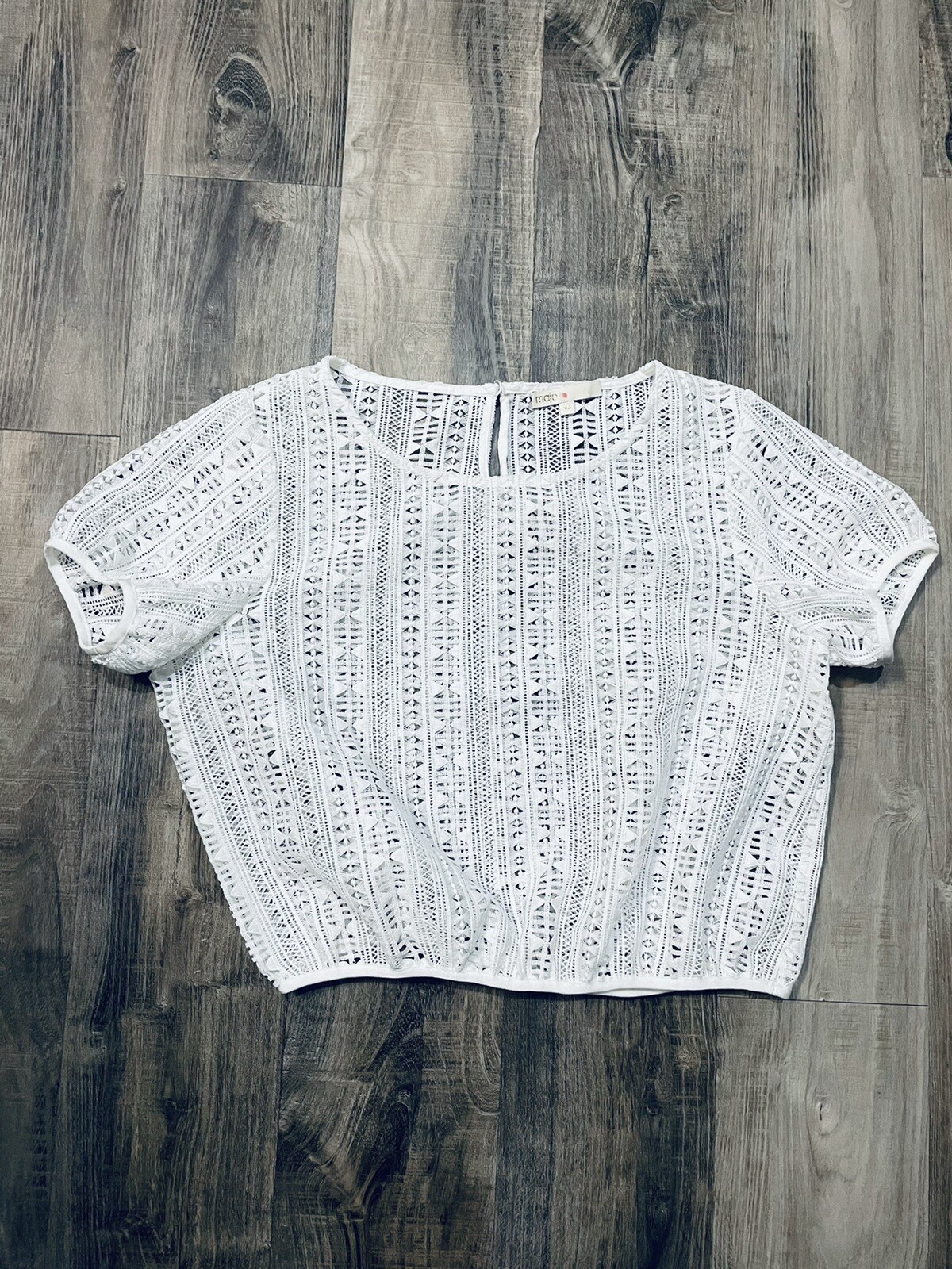 maje crochet top