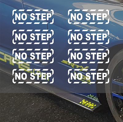 8x No Step Wide body universal Protective Car decal Vinyl Safety Stance Mugen 