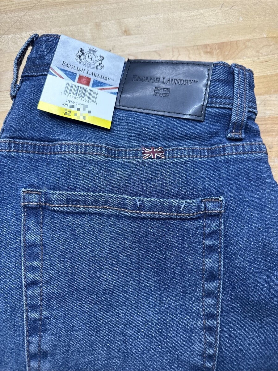 NEW English Laundry Men's Harrow Straight Fit Jeans Stretch 5