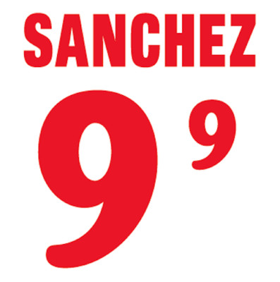 Mexiko Sanchez Namenssatz 1994 Shirt Fußball Zahl Buchstabe Wärmedruck Fußball A