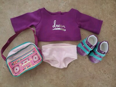 American Girl Doll 2017 Gabriela McBride Meet Outfit Top Shoes Bag/purse Undies