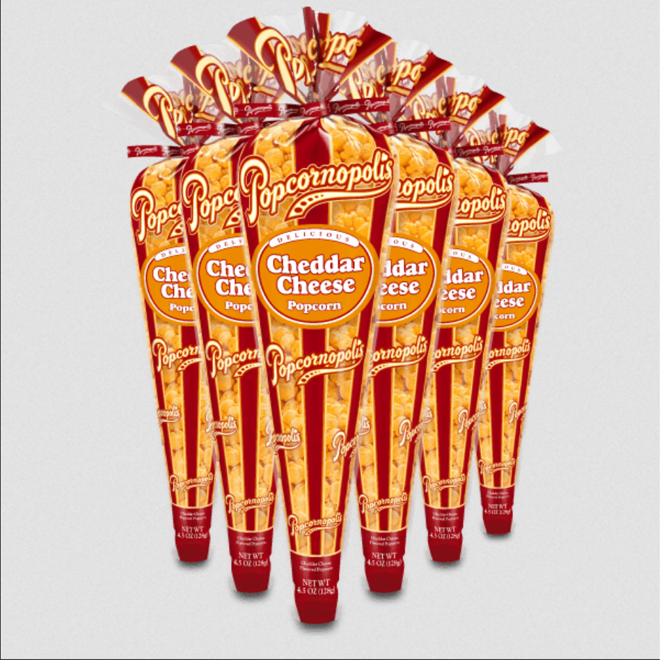 Cheddar Cheese Tall Cone Popcornopolis Pack of 12 eBay