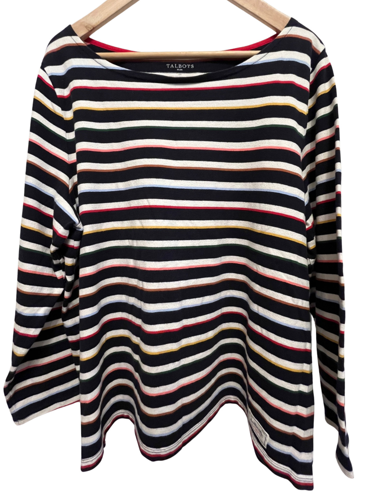 Authentic Talbots Tee Plus Size Multicolor Bayeux… - image 1