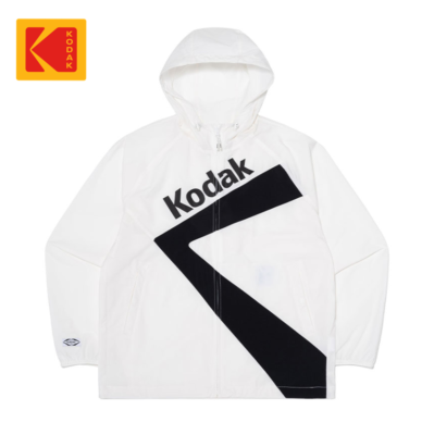 NEW KODAK APPAREL K Hooded Long Sleeve Jacket K5123LJKF1 WHITE