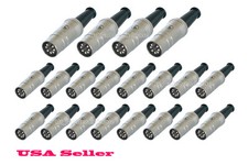 Neutrik REAN NYS323 7-Pin MIDI Male Connector with Silver-Plated Contacts,20 PCS