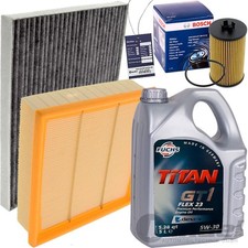 FILTERSET INSPEKTIONSPAKET+FUCHS 5W30 ÖL für OPEL ASTRA G ZAFIRA B 90-140 PS