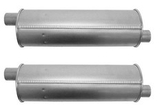 2 6 Round Universal Muffler 33 Oal 2.00id 2.00id Offset Offset 2 6 Round Universal Muffler 33 Oal 2.00id 2.00id Offset Offset