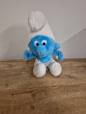 Vintage 70s Smurf Plush Peyo Wallace Berrie & Co 10” Stuffed Plush Smurf Doll