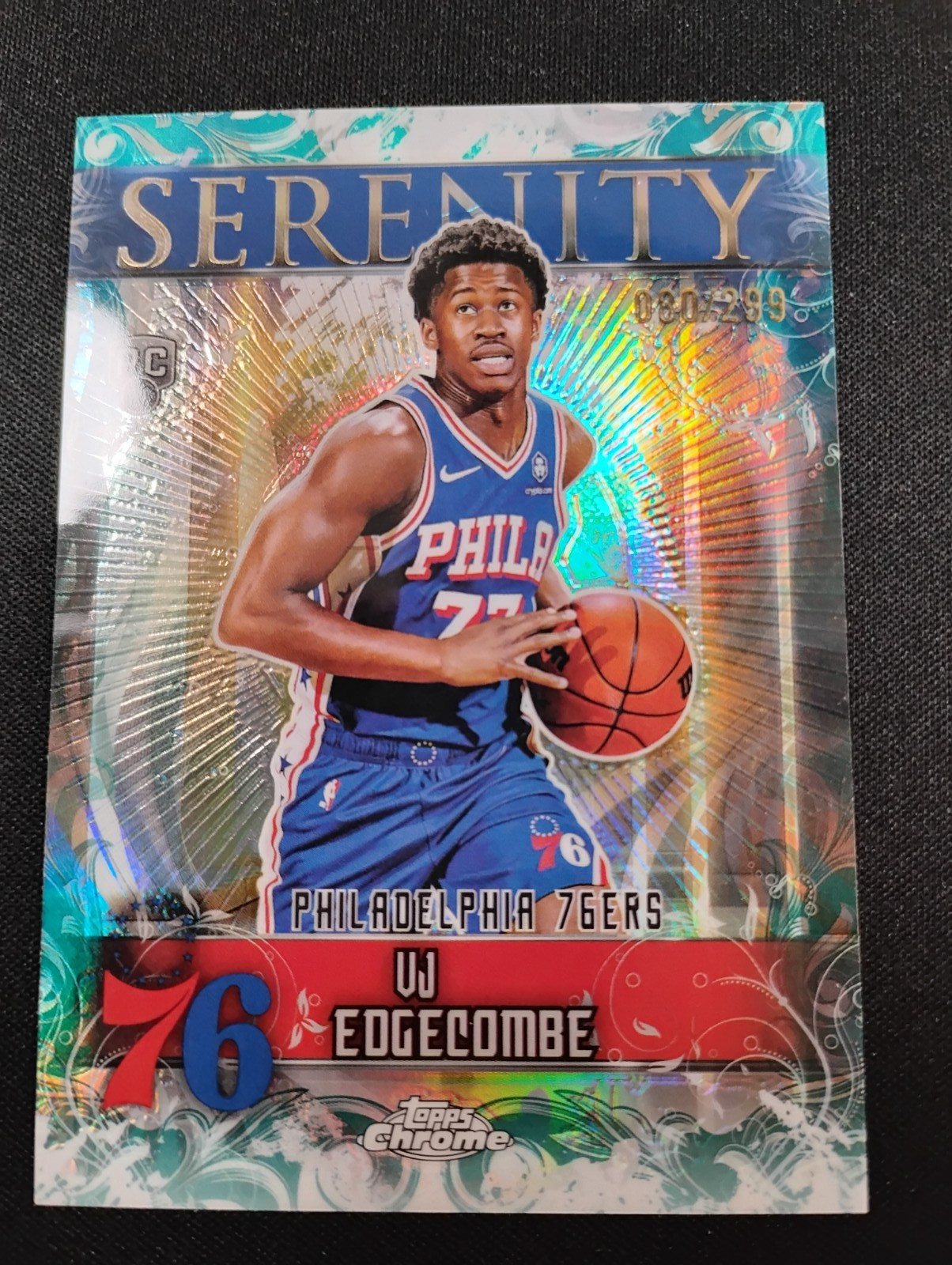 2025-26 Topps Chrome - Serenity VJ Edgecombe #SY-13 Teal Refractor /299