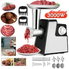 3000W Electric Meat Grinder Heavy Duty Commercial Sausage Maker Mincer Stuffer