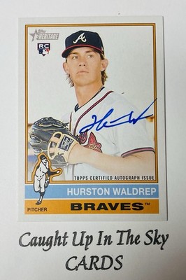 2025 Topps Heritage High Number Hurston Waldrep RC Real One On Card Auto Braves