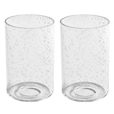 Seeded Glass Shade, 2 pack, Bubble Seeded Glass Lamp Shade Replacement for Li...