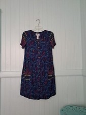 Vintage Naturally Yours Liberty House 80's Babydoll Hawaiian Dress Sz XS Rayon