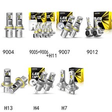 H11 H4 9005 9006 9007 H13 H7 9012 LED Headlight High Low Beam Bulb Fog Light H