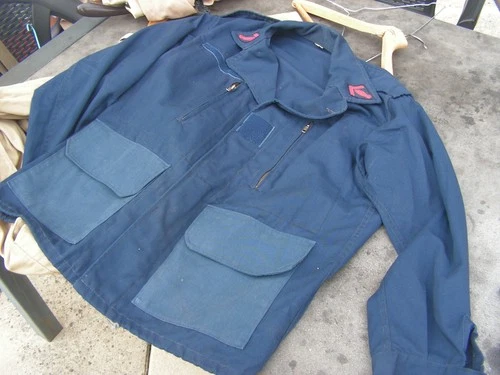 blue firefighter work jacket (L7)