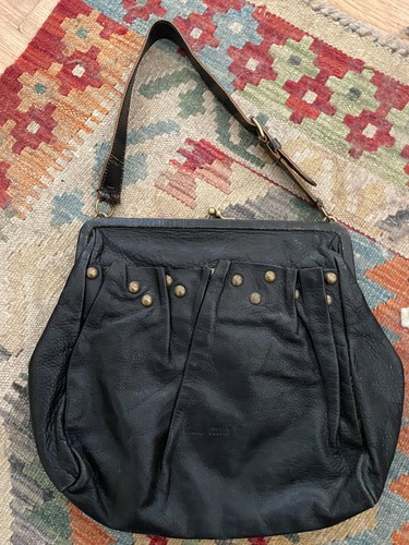 Miu Miu vintage handbag - from 2002- brown with studs - very rock chic -