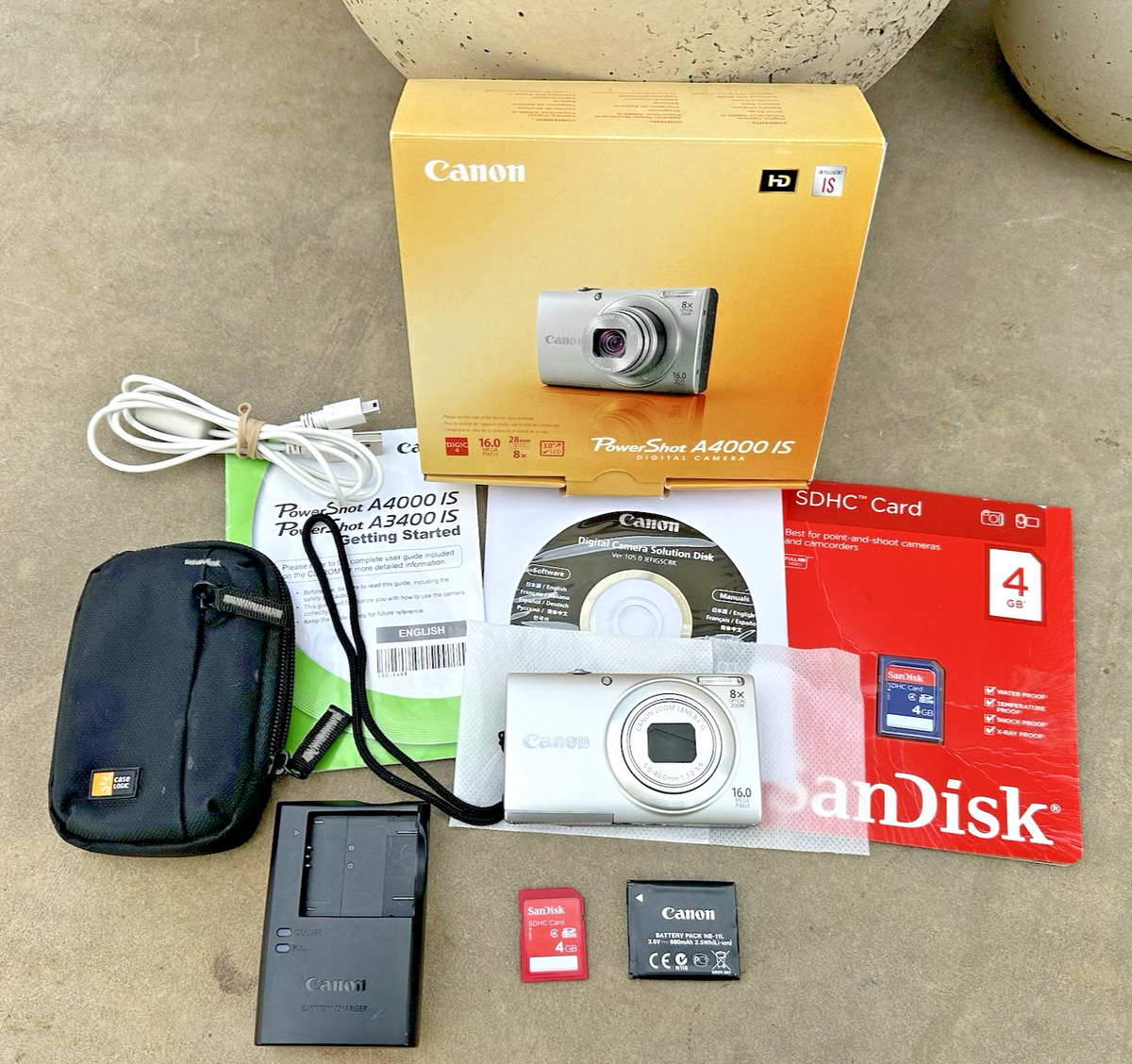 Canon PowerShot A4000IS 16 MP Digital Camera 8X Optical Zoom