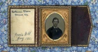 HORTANSIS ELSON 77TH ILLINOIS INFANTRY CO E CIVIL WAR SOLDIER TINTYPE PHOTO
