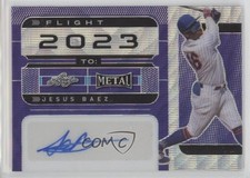 2022 Leaf Metal Flight 2023 To Purple Wave 3/4 Jesus Baez #FT-JB1 Auto 13by